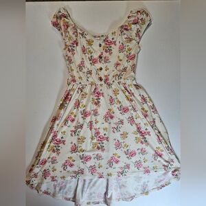 No‎ Boundaries Baby Doll Dress Small 3-5 White Floral Wedding Ready Fairy Core
